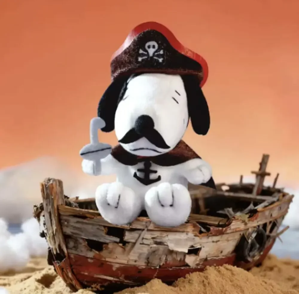 Peanuts x Youmai Trick Party Halloween Snoopy Plush Pendant - Captain Strap, New